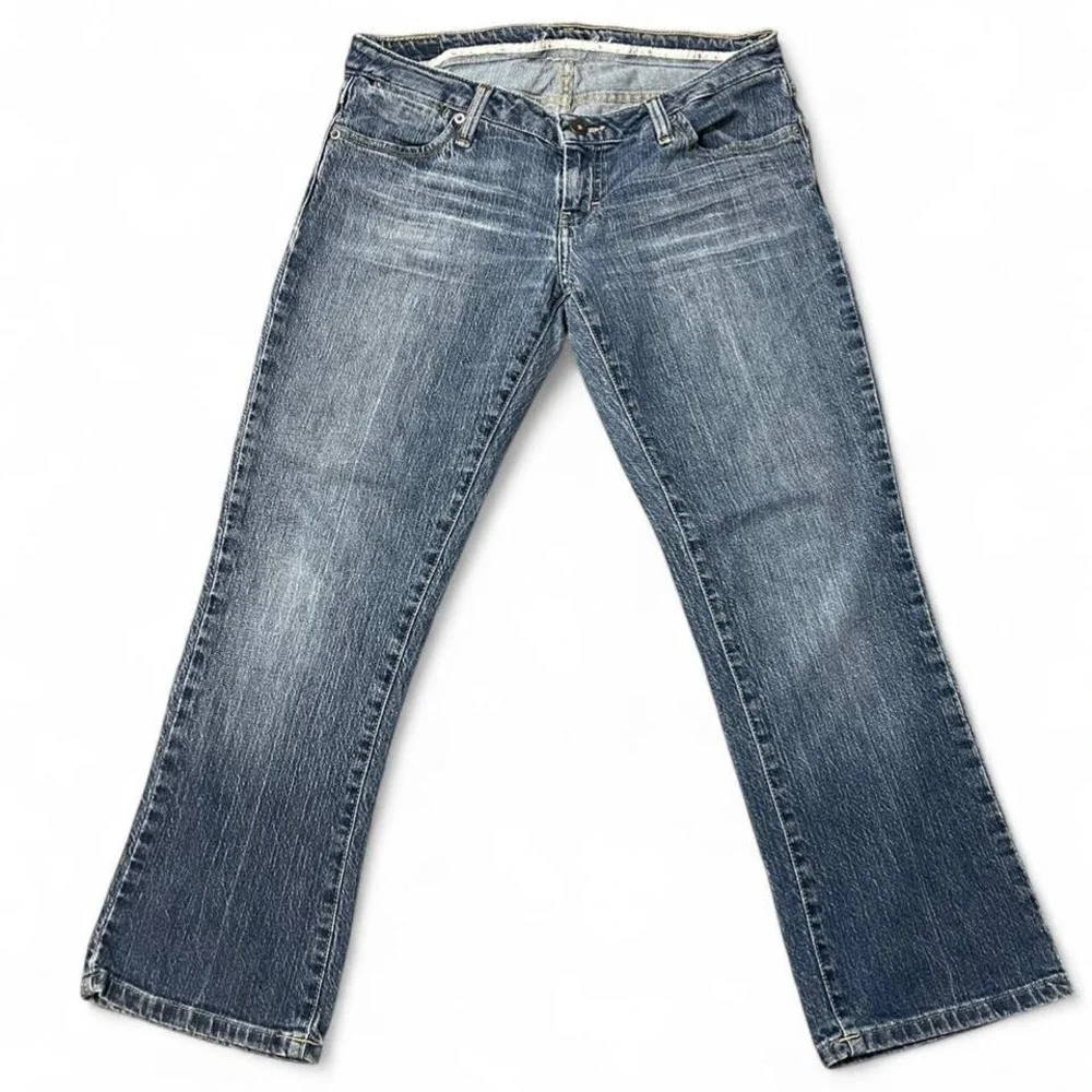 y2k 2000s American Eagle lowrise blue bootcut jeans - Picture 1 of 7